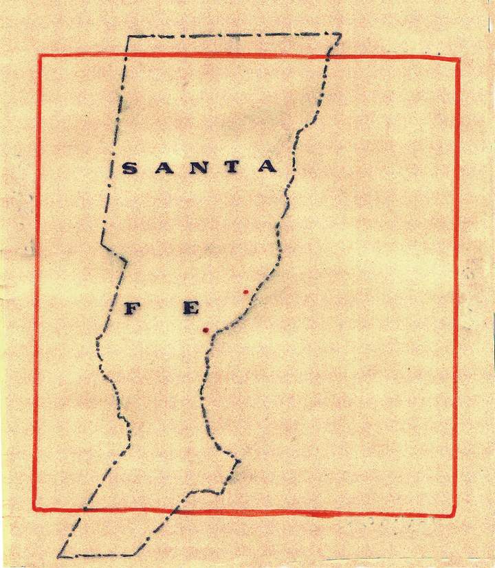 Límites originales de la Provincia de Santa Fe